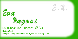 eva magosi business card